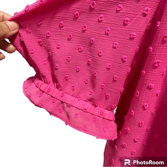 NWOT CeCe Square Neck Puff Sleeve Blouse Women’s 3X - Picture 4 of 6